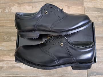 FootJoy style 52126: Smooth Black/Black saddle